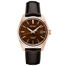 Seiko Presage Sharp Edged Series SPB170J1 Rose Gold Tone Case Brown Dial Watch