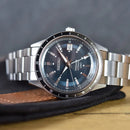Seiko Presage Style 60’s SSK009J1 Automatic GMT Blue and Gray Dial Watch JAPAN