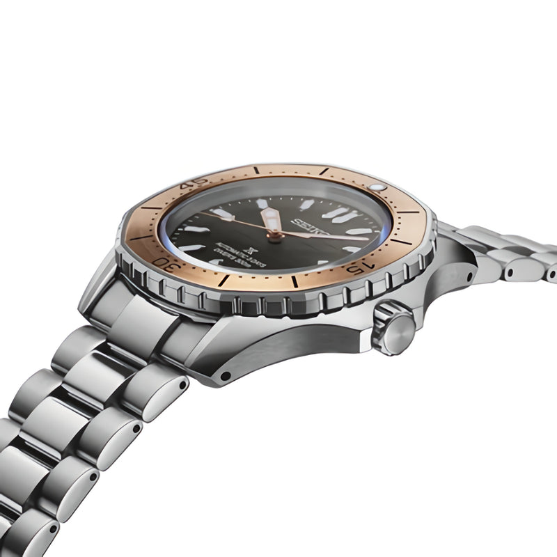 SEIKO Prospex SPB485J1 Automatic Brown Dial Date Display Octagonal Bezel Watch