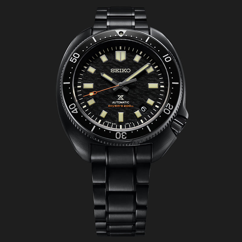 Seiko Prospex SLA061J1 1970 Re-Interpretation Automatic Black Dial Diver Watch