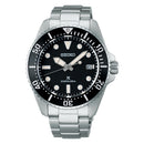 SEIKO Prospex SNE597P1 Solar Black Dial Date Display Stainless Steel Diver Watch