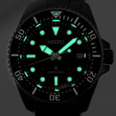 SEIKO Prospex SNE597P1 Solar Black Dial Date Display Stainless Steel Diver Watch