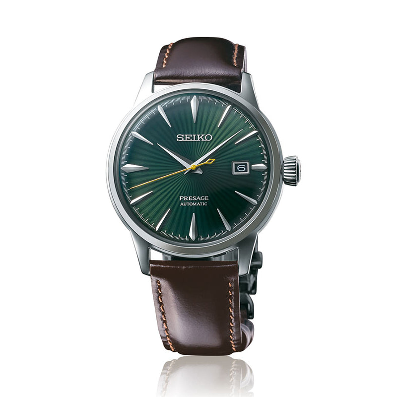 Seiko Presage SRPD37J1 Cocktail Automatic Green Dial JAPAN MADE Watch WARRANTY