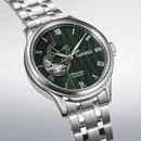 Seiko Presage SSA463J1 Japanese Garden Automatic Green Dial Open Heart Men Watch