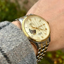 Seiko Presage SSA464J1 Japan Garden Automatic Light Gold Dial Open Heart Watch