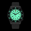 SQUALE 鯊魚仔 1521 Full Luminous Militaire Mesh 1521FUMIWT.ME20 光身錶殼 500m防水 瑞士製造 潛水錶