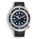 SQUALE  鯊魚仔 2002.SS.BK.BK.HT 1000米防水 瑞士製造 潛水錶