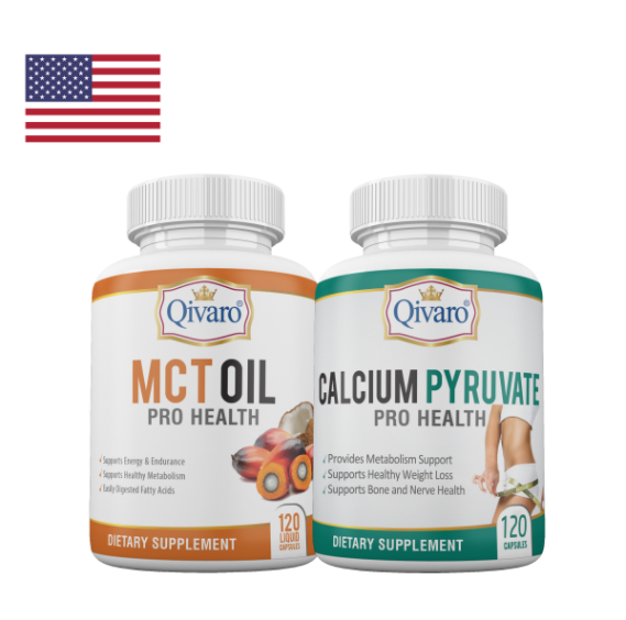 QIVARO可兒麗- MCT油膠囊 丙酮酸鈣燃脂寶 2合1 燃燒脂肪 KETO 生酮 減腹部 大腿 拜拜肉 輕鬆瘦身 促進新陳代謝 提升精力 大餐事後丸 修身塑形 抗氧化消炎 強化骨骼 腸胃健康