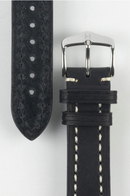 Hirsch Liberty 小牛皮錶帶 Watch Strap 黑色 20mm/22mm