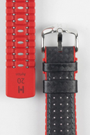 Hirsch Ayrton 小牛皮錶帶 Watch Strap 黑紅色 22mm