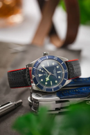 Hirsch Ayrton 小牛皮錶帶 Watch Strap 黑紅色 22mm