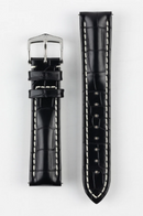 Hirsch CAPITANO Padded Alligator Leather Water-Resistant Watch Strap 鰐魚皮 防水錶帶