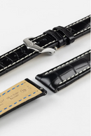 Hirsch CAPITANO Padded Alligator Leather Water-Resistant Watch Strap 鰐魚皮 防水錶帶