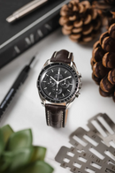 Hirsch CAPITANO Padded Alligator Leather Water-Resistant Watch Strap in BROWN 鰐魚皮 防水錶帶