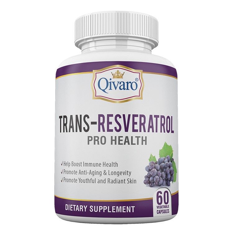 QIVARO可兒麗- 反式白藜蘆醇 60粒素食膠囊 抗氧化 清除自由基 幹細胞 淡化黑色素 美容 抗衰老