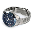 Seiko Presage Sharp Edged SPB217J1 Automatic GMT Blue Dial Men's Watch WARRANTY