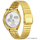 CITIZEN AN3662-51W Tsuno Chrono Star Wars C-3PO Gold-Tone Dial Watch Limited 600 黑武士 限量版 限量600隻