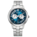 Citizen  Collection BU4030-91L Eco-Drive Blue Dial Stainless Steel Watch WARRANTY