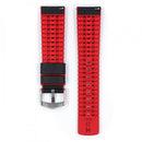 Hirsch Robby 小牛皮錶帶 Watch Strap 黑紅色 22mm