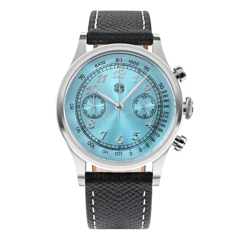 SAN MARTIN SN0101-G-JS-1 Quartz Chronograph Stainless Steel 38mm 5ATM Men Watch