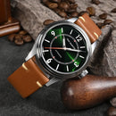 SAN MARTIN SN0108-G2 Automatic Enamel Dial 38.5mm 10ATM BGW-9 Light Pilot Watch