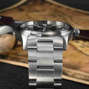 SAN MARTIN SN034-G3 RONDA 6004 Quartz Black Dial 37mm 20ATM Men's Pilot Watch