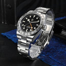 SAN MARTIN SN0054-G-C BB GMT Automatic Stainless Steel 39mm 10ATM Sport's Watch