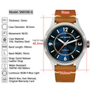 SAN MARTIN SN0108-G2 Automatic Enamel Dial 38.5mm 10ATM BGW-9 Light Pilot Watch