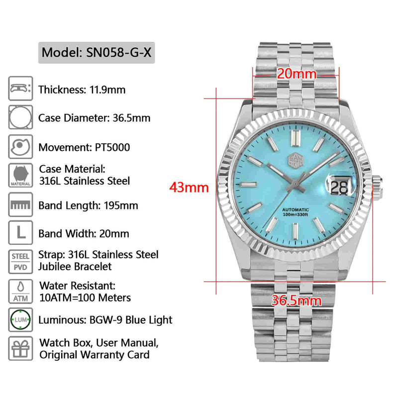 SAN MARTIN SN058-G-X Classic 機械錶