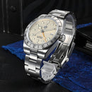 SAN MARTIN SN0054-G-C BB GMT Automatic Stainless Steel 39mm 10ATM Sport's Watch