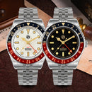SAN MARTIN SN0005-GMT-2 Automatic Stainless Steel 40mm 20ATM Men's Diver Watch