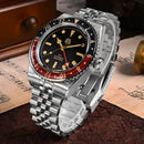 SAN MARTIN SN0005-GMT-2 Automatic Stainless Steel 40mm 20ATM Men's Diver Watch