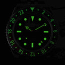 SAN MARTIN SN0005-GMT-2 Automatic Stainless Steel 40mm 20ATM Men's Diver Watch