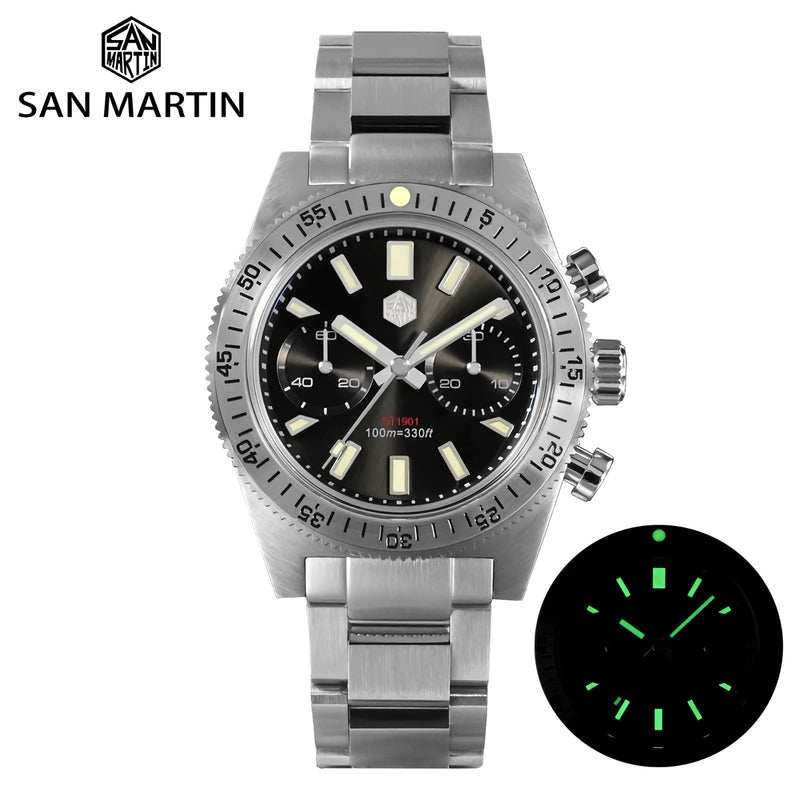 SAN MARTIN SN0007-G-JS 62mas 計時碼錶