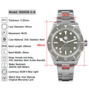 SAN MARTIN SN0008-G-B BB58 Automatic Stainless Steel 40mm 20ATM Men Diver Watch