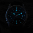 SAN MARTIN SN0034-G-B1 Miyota Automatic Stainless Steel 37mm 10 ATM Pilot Watch