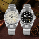 SAN MARTIN SN0054-G-B1 BB GMT Automatic Stainless Steel 39mm 10ATM Men's Watch