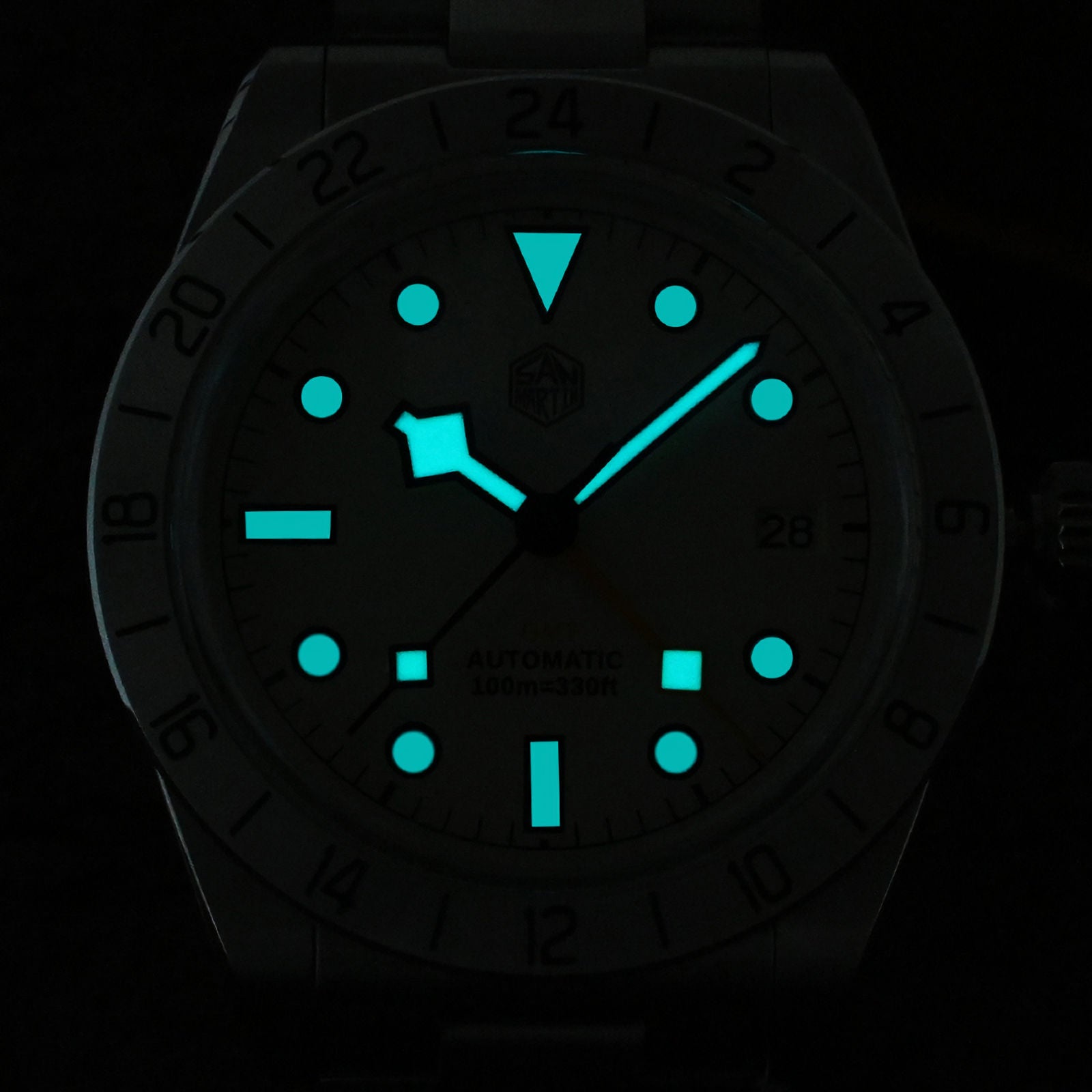 Montre Automatique San Martin SN0054-G GMT - Mouvement NH34, 40mm, Neuf Sans étiquette