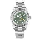 SAN MARTIN SN0054-G-C BB GMT Automatic Stainless Steel 39mm 10ATM Sport's Watch