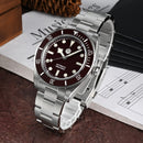 SAN MARTIN SN008-G BB58 PT5000 藍寶石 40mm 陶瓷圈 200M防水 機械錶