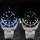 SAN MARTIN SN008-G BB58 PT5000 藍寶石 40mm 陶瓷圈 200M防水 機械錶