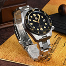 SAN MARTIN SN0087-G MM300 Automatic Gilt Black Dial 44mm 30ATM Men's Diver Watch