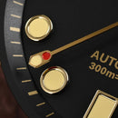 SAN MARTIN SN0087-G MM300 Automatic Gilt Black Dial 44mm 30ATM Men's Diver Watch