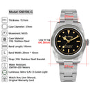 SAN MARTIN SN0106-G NH35 Automatic Stainless Steel 37mm 20 ATM Men's Sport Watch