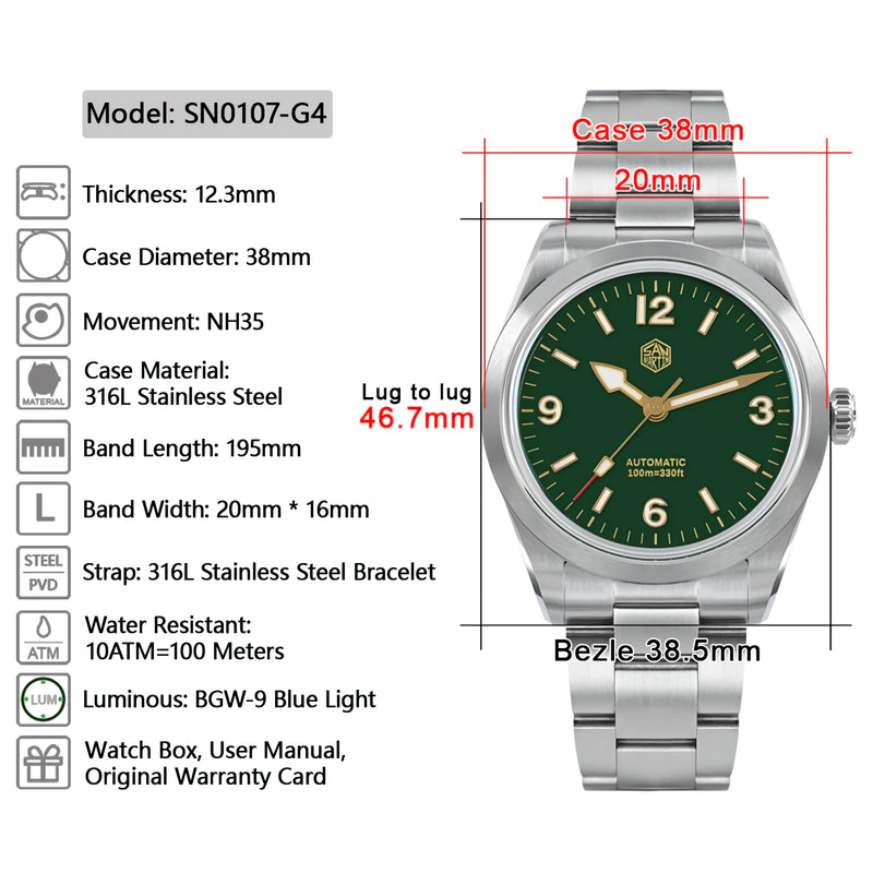 SAN MARTIN SN0107-G4 機械錶