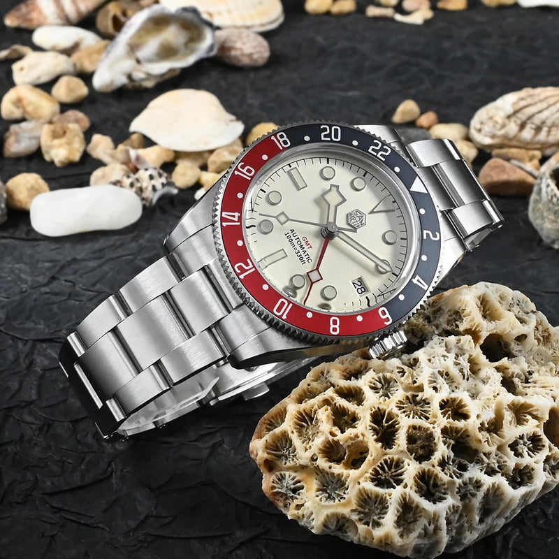 SAN MARTIN SN0109-G GMT NH34 機械錶