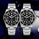 SAN MARTIN SN0111-G-A Automatic Enamel Black Dial 40mm 30ATM Men's Diver Watch