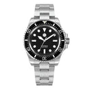 SAN MARTIN SN0111-G-A Automatic Enamel Black Dial 40mm 30ATM Men's Diver Watch