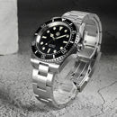 SAN MARTIN SN0111-G-A Automatic Enamel Black Dial 40mm 30ATM Men's Diver Watch