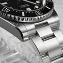 SAN MARTIN SN0111-G-A Automatic Enamel Black Dial 40mm 30ATM Men's Diver Watch